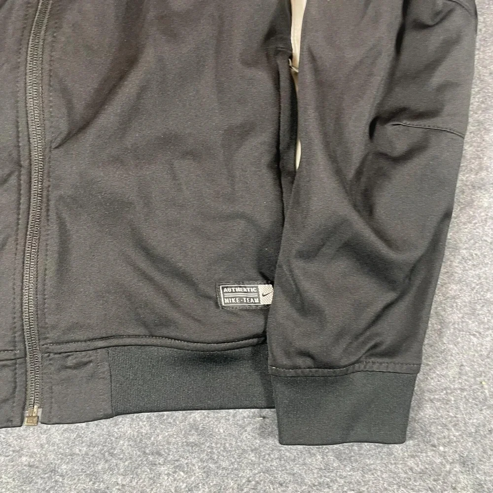 Nike Jacket Boys XL Black Full Zip Track Swoosh Embroidered Soccer Futbol School